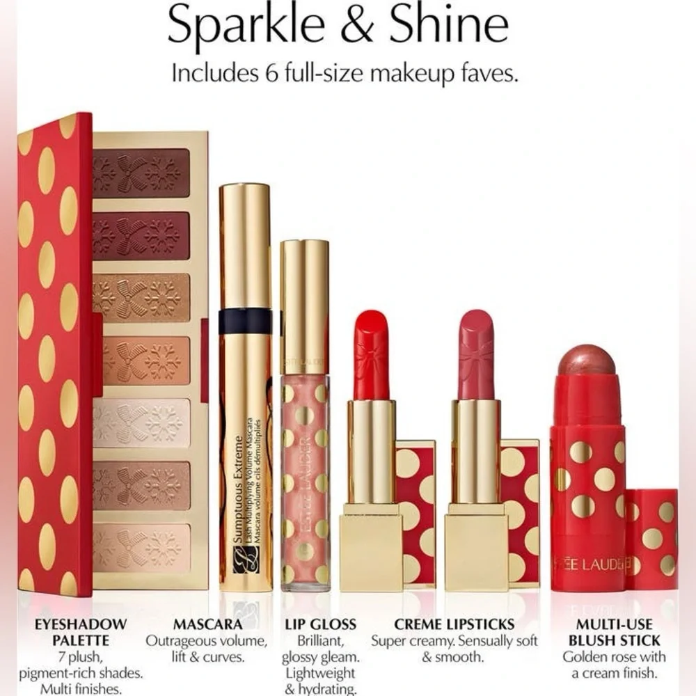 Estée Lauder 12-Pc. Holiday Blockbuster Beauty Gift Set ~ Glow (Warm) ~ New! - Picture 7 of 16